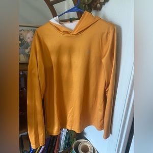 Alpine yellow lightweight wicking hoodie